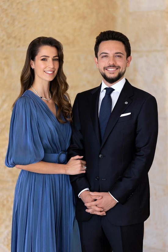 الأميرة رجوة والأمير الحسين