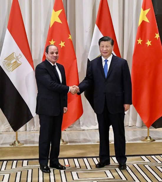 وصول الرئيس الصيني إلى مصر