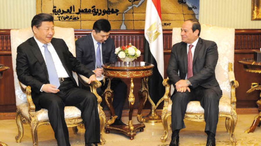 وصول الرئيس الصيني إلى مصر